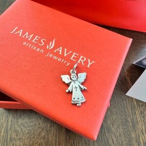 Retiring James Avery Sterling Silver Angel Pendant